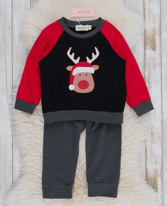 Rudolph boys sweater/pants set