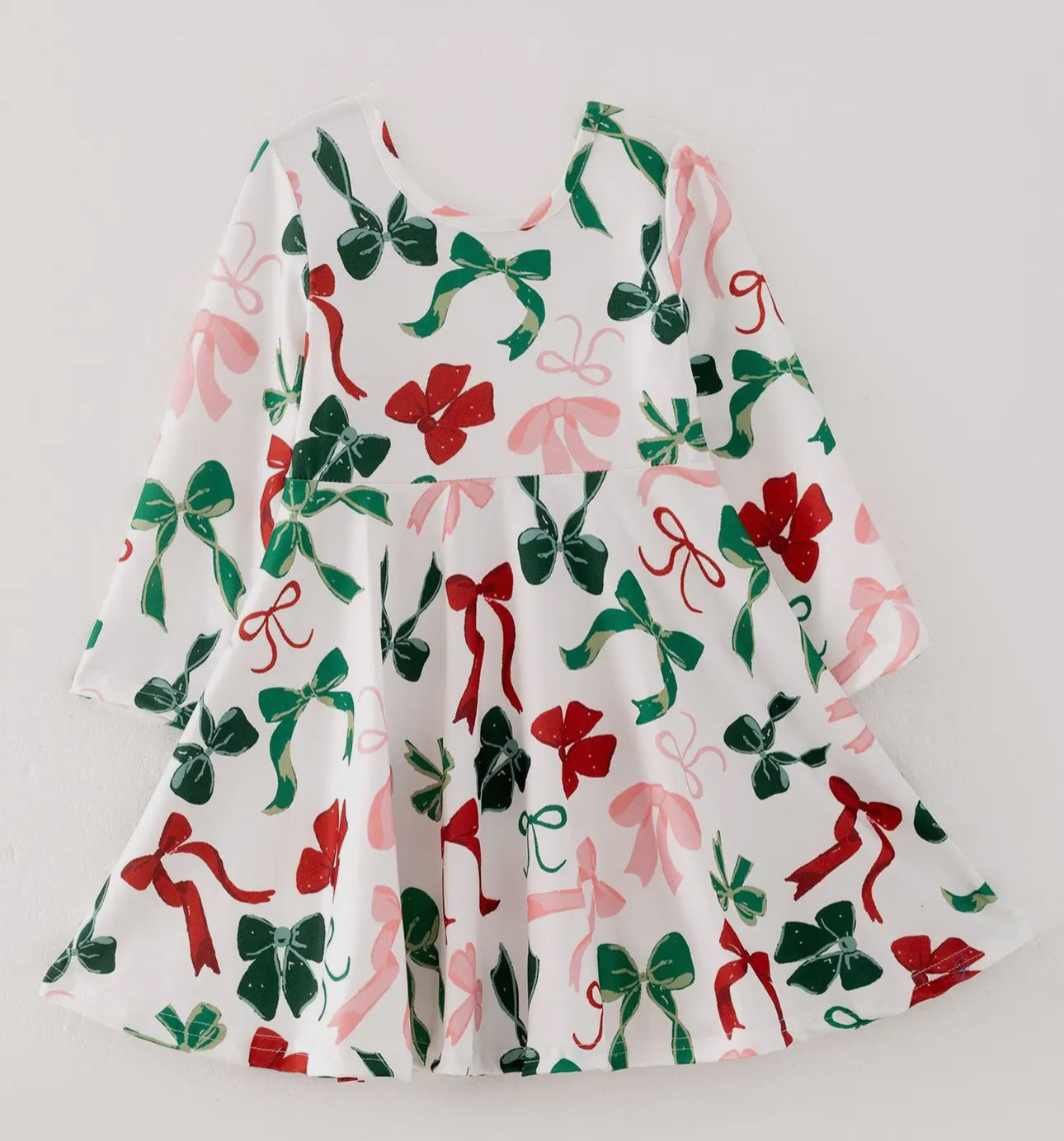 Christmas coquette bow dress