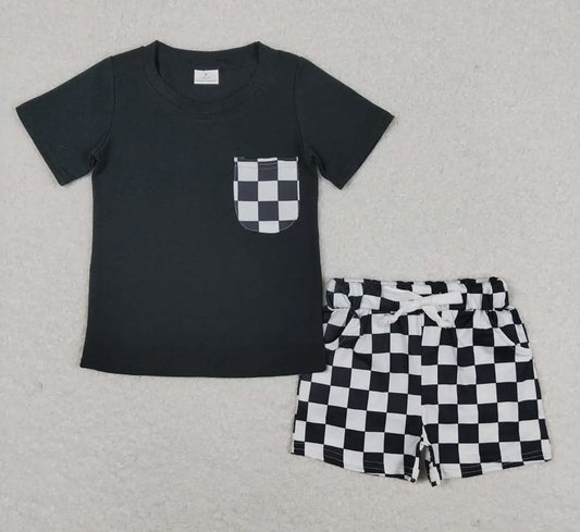 Race Me boys checkered set