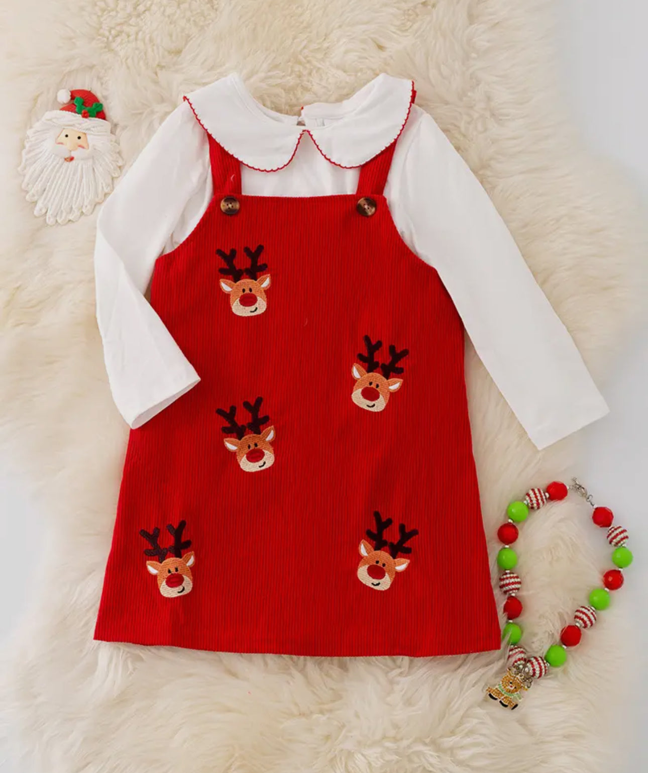 Rudolph girls corduroy dress