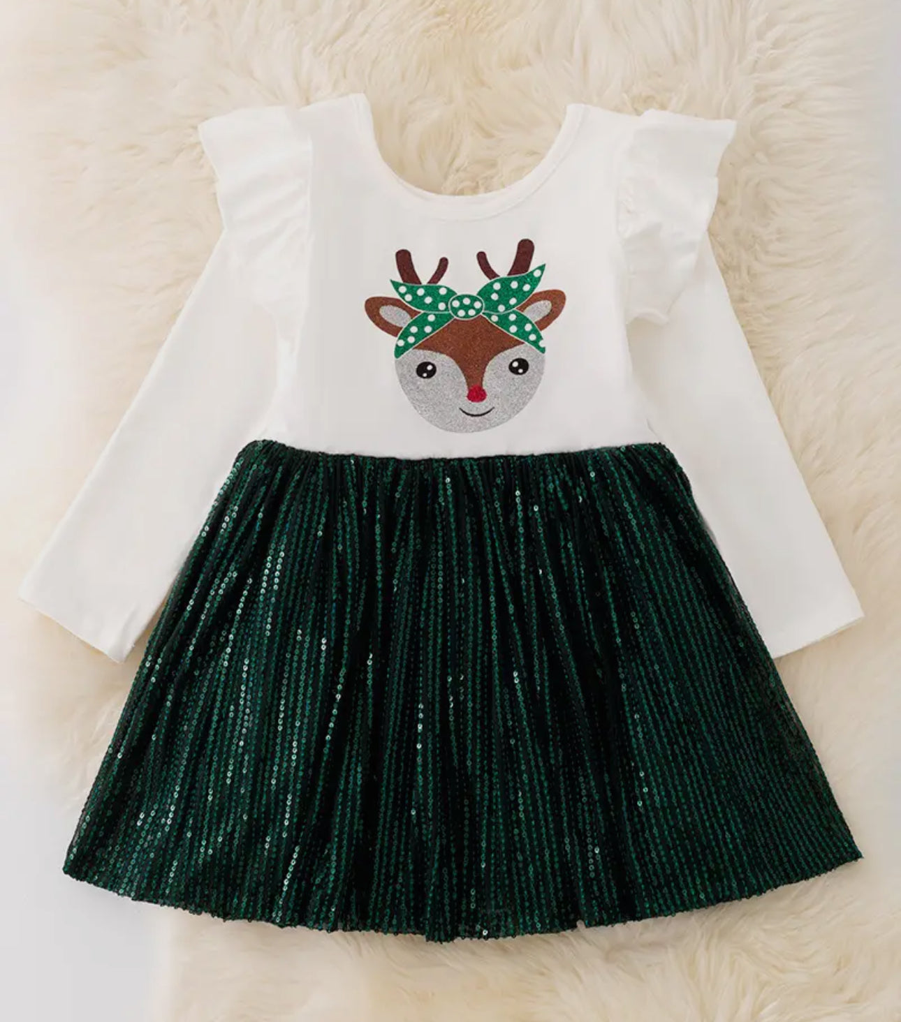 Reindeer sequin dress