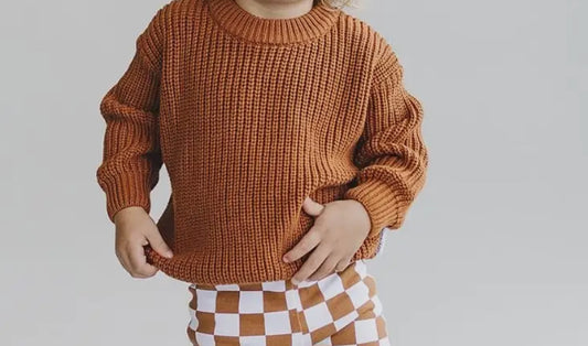 Rust knit sweater