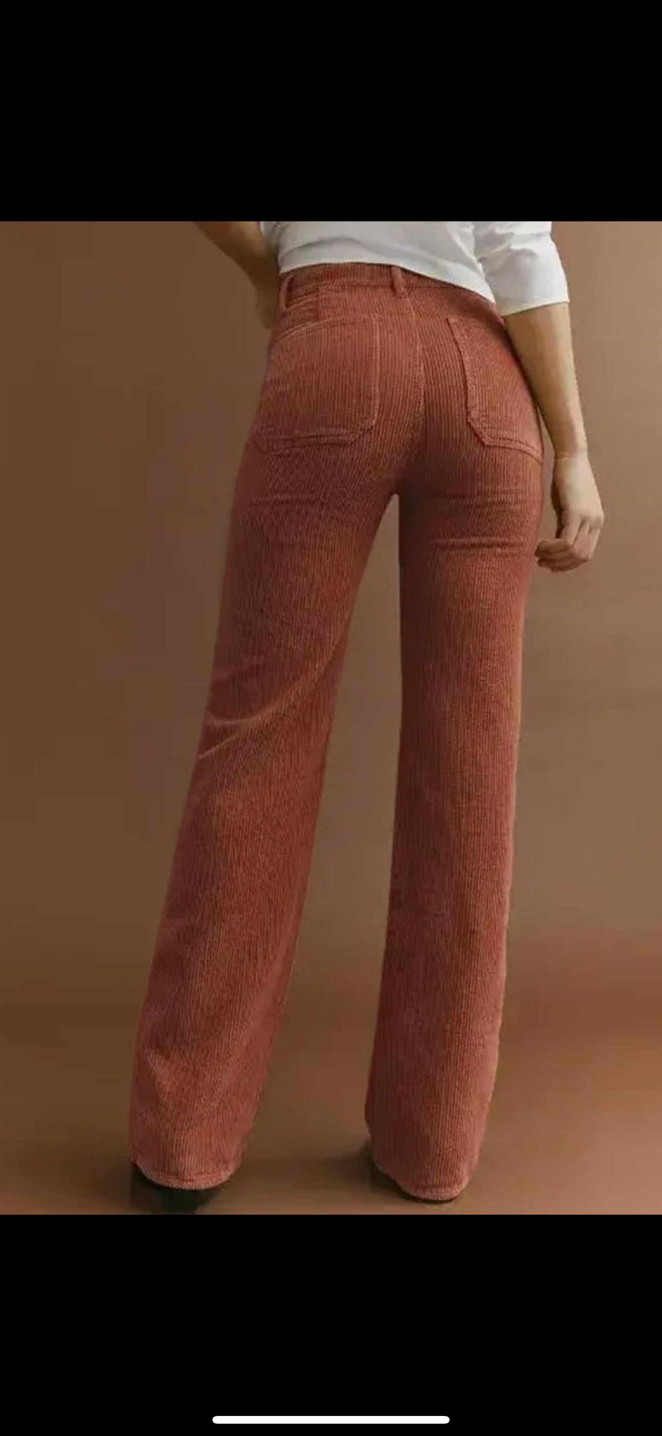 Rust corduroy pants