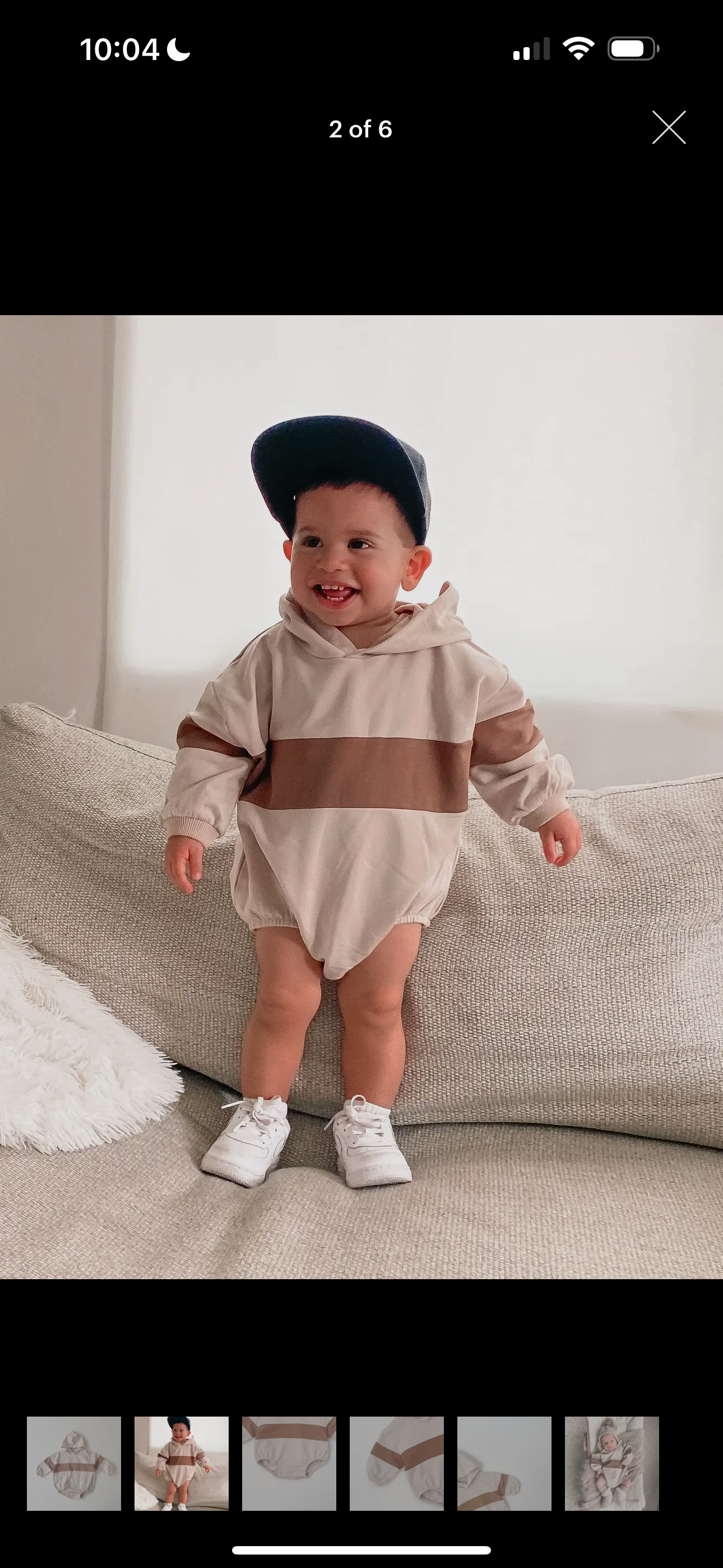 Boys hooded romper