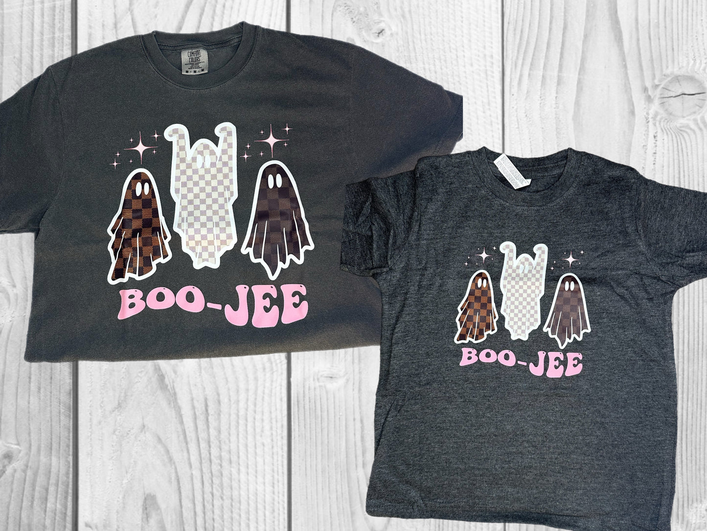 Boo-Jee toddler and adult tees